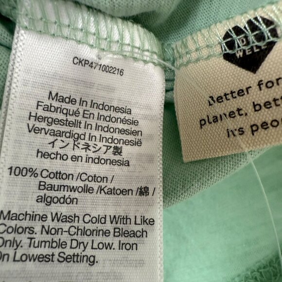 MADEWELL Womens T-shirt Plus Size 1X Green V-Neck Tee Short Sleeve NWT Nordstrom - Picture 7 of 7